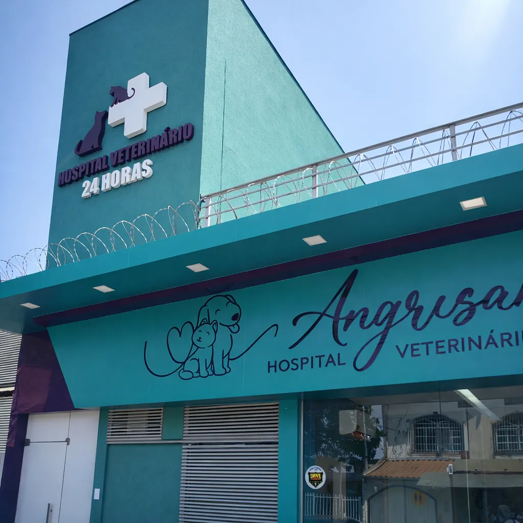 Fachada do Hospital Veterinário Angrisano Unidade Céu Azul